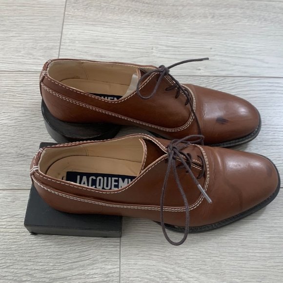 Jacquemus Rond Carré Brown Square Circle Shoes - Picture 3 of 16